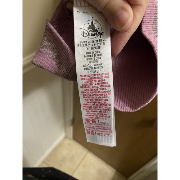 Walt Disney World 50th Anniversary PINK Crewneck EARidescent Sweater Women's 2X - Picture 7 of 13